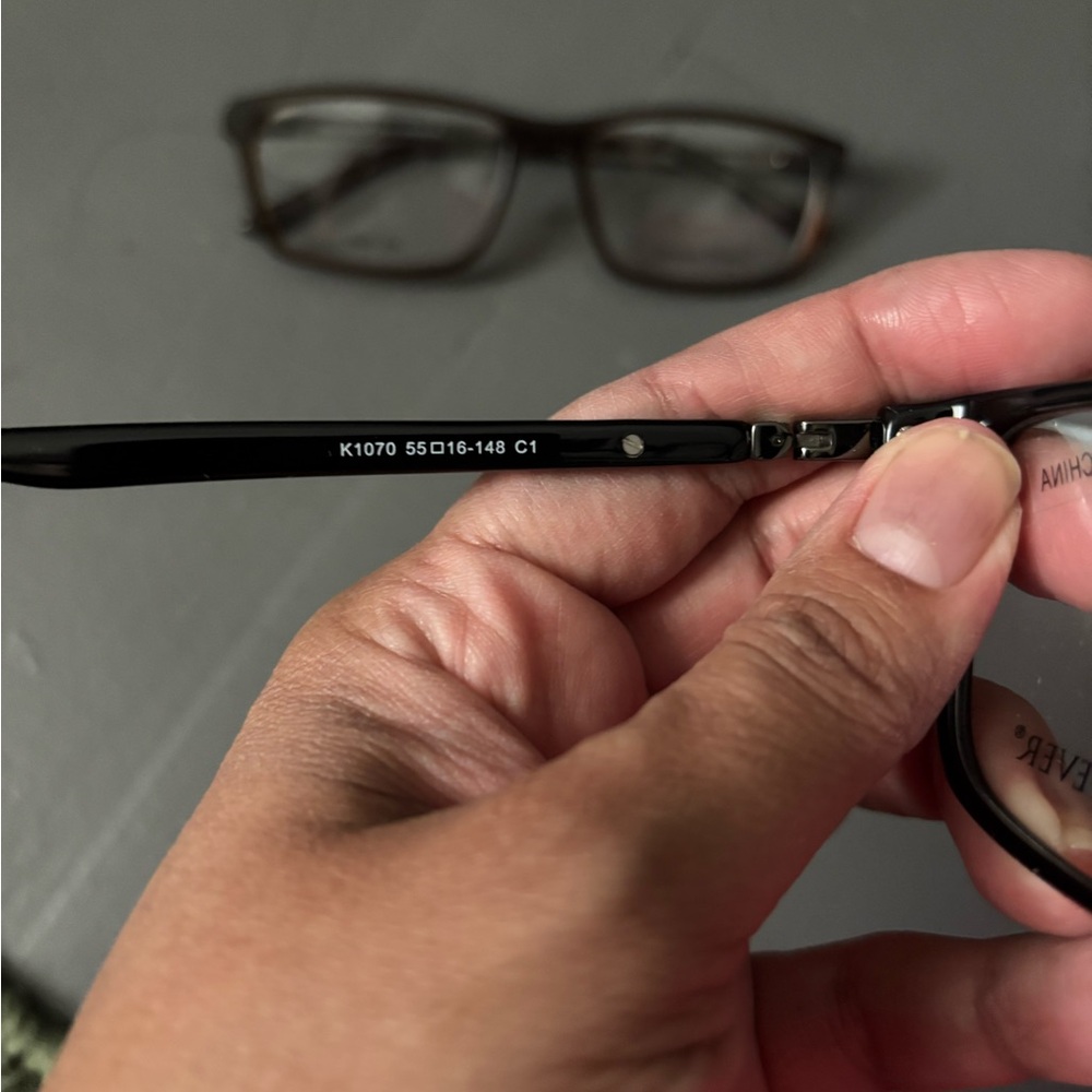 Modern Rectangular Black And Brown Glasses - image 3